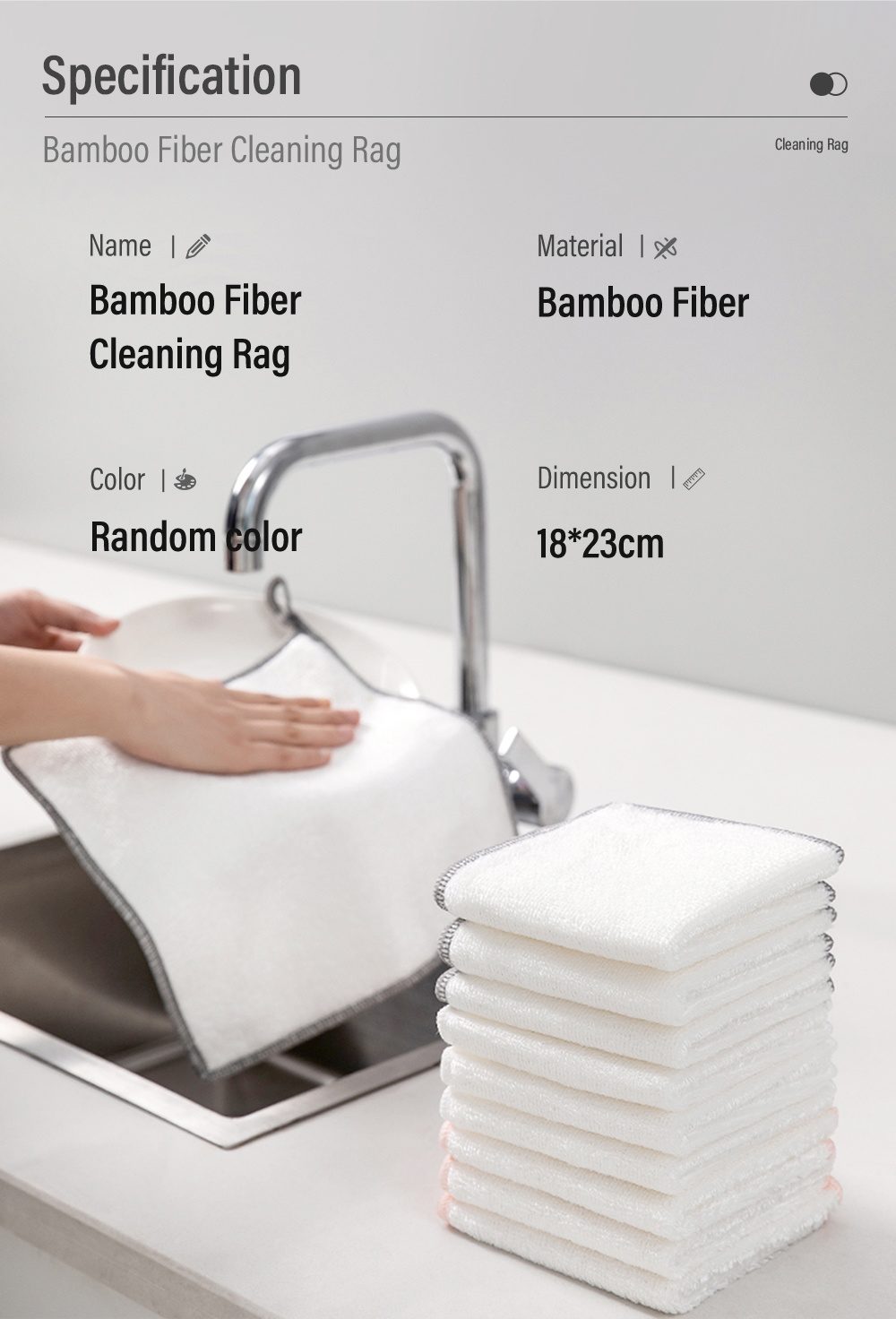 Bamboo Fiber Cleaning Rag Multi-purpose Oil-9